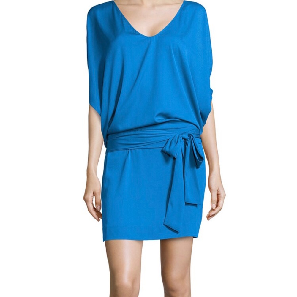DVF Blue Drop Waist Dress Size 6